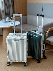 High-End Aluminum Frame Business Luggage Suitcase for Men And Women Travel Wheel on Board Silent Wheels 20 Inches Check-In