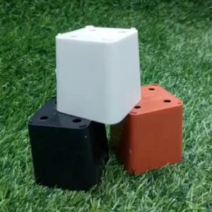 กระถางแคคตัสทรงสี่เหลี่ยม กระถางกระบองเพชร กระถาง กระถางปลูกต้นไม้ ขนาด 2 นิ้ว (แพ็ค 50 ใบ/100 ใบ)