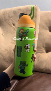【SG Stock】Owala x Minecraft 24/32oz|Blocky Edition Insulated Bottle BPA-Free & Leak-Proof