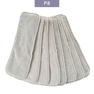 Elinfant 3 layers gray microfiber 4/8/10pcs cloth diaper nappy insert super absorbent 35x13.5cm fit baby cloth pocket diaper