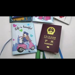 Fashion Girls Travel Passport Holder Print Boys ID Card Holder Travel Ticket Passport Case Drop Shipping
