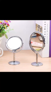 ZH424 Double-sizeded Mekaup Mirror Portable Size Cosmetic Mirror Stand and Handheld Style Mirror
