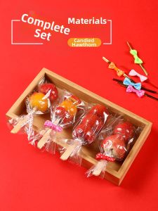 TAFUMAN | Mini Candy-coated Hawthorns Packaging Bags Bamboo Skewers
