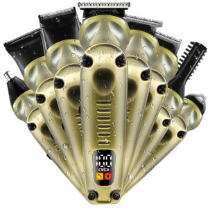 Hatteker 8-in-1 Hair Clipper Set Rechargeable Electric Shaver Nose Trimmer Beard Styler Hair Sculpting Kit​ for Man