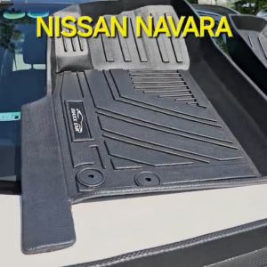 NISSAN NAVARA 2016 – 2023+ Thảm lót sàn ô tô MAXXCAR nhựa TPE 5D đúc nguyên khối cao cấp.  Ảnh thật