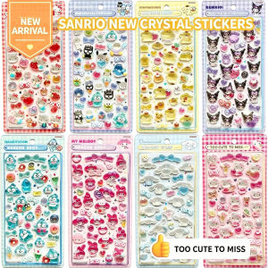 Sanrio | Sanrio 3D Crystal Stickers – Suitable for Decorating Phone Cases Journals and Scrapbooks Great as Gifts for Children