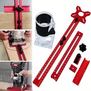 Extended 3 in 1 Router Milling Groove Bracket9-61cm Radius Router Circle Cutting JigAluminum Cabinet Hardware Jig for Woodwork