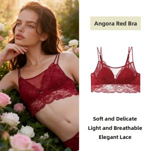 GAINREEL | French Lace Beauty-Back Bunny Ear Cup Summer Thin Bra Set