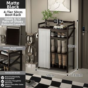 Install-free Folding Multi-purpose Dustproof Entryway Shelf