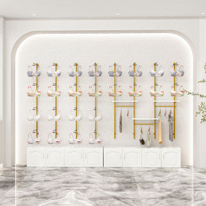 Wall Underwear Display Frame Shelf High-End Underwear Shop Bra Pajamas Underwear Adjustable Wall Hanging Display Rack Display Cabinet