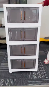 ⚡Ready To Ship⚡ตู้เก็บของ พลาสติกใส มีซ้อนได้ กล่องเก็บของความจุขนาดใหญ่ ตู้เก็บของในครัว ลิ้นชักเก็บของ ตู้เสื้อผ้า