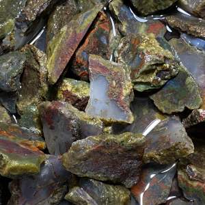 Bahan batu lumut trenggalek asli / batu akik lumut trenggalek / bo glahan batu akik natural
