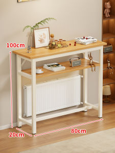 WUBUWEI | Narrow Wall Shelf Organizer Table