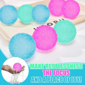 NEEDOH Textured Slow Rebound Gel Stress Ball Anxiety Relief Fidget Sensory Toy Holiday & Back to School Gift Random Color