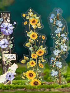 Floral Design Vintage Decorative Strip Stickers