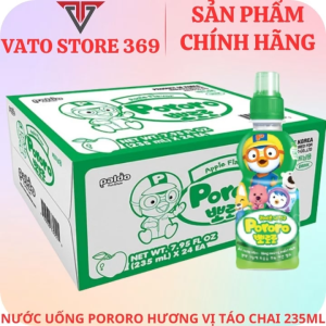 Nước uống PORORO hương vị táo chai 235ml