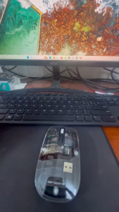 Chuột Không Dây Trong Suốt T11 – Kết Nối Bluetooth & 2.4G DPI 3 Mức Siêu Êm Nhỏ Gọn Mang Đi Làm