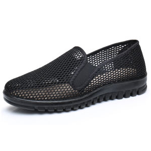 Black Non Slip Soft Bottom Old Beijing Cloth Shoes
