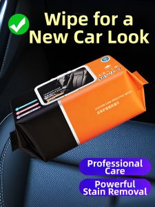 JIFANPAUL | Clean Deeply Genuine Leather Car Seats Cleaning Wet Wipes No Rinse