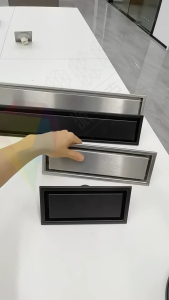 Smart Floor Drain Stainless 304 30 Cm 40 Cm 60 Cm Samping saringan Got Tile insert anti banjir dan serangga