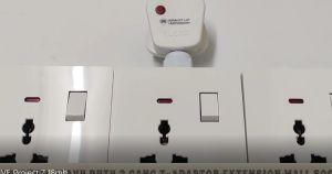 Universal HEAVY DUTY 3 GANG 3WAY EXTENSION WALL SOCKET AND ADAPORT 3500 watt T-Adaptor