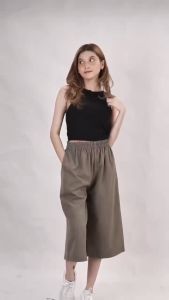 Umahmode Anisa [BISA COD] Celana Kulot Pendek Jumbo Kekinian | Kulot Viral | Celana Kulot Pendek 7/8 | Kulot Jumbo Paha Longgar | Celana Pendek 7/8 Santai Kulot Big Size Pendek Cewek Wanita