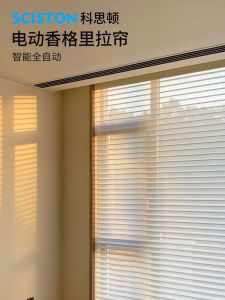 Smart Automatic Shangri-La Drapes Blind Roller Shades Day Night Lift Soft Weave Zebra Blind Intelligent Home System Control