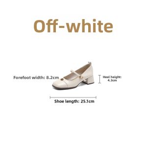 Josiny | French Camellia Mary Jane Shoes Brown Heels