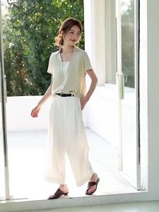 MOHANYIMEI | Breathable Faux Layer Splicing V-Neck Casual Short Sleeve Shirt