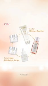 JGlow Skincare Paket Darkspot  Exfoliating Serum Membantu Mencerahkan Kulit Wajah - 5 Item