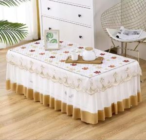 BISA CUSTOM UKURAN TAPLAK MEJA TAMU GAYA EROPA RENDA NORDIC MODERN MINIMALIS MEWAH RENDA REMPEL HNDS551992 / TAPLAK MEJA TAMU / TAPLAK MEJA PERSEGI PANJANG / TAPLAK MEJA RENDA / TAPLAK MEJA SULTAN / TAPLAK MEJA UNIK / TAPLAK MEJA CANTIK
