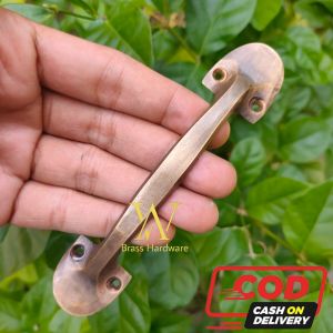 Tarikan Laci Lemari Kuningan Antik Motif Polos 13 cm 1 Pcs