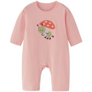 Em Bé Cotton Vải Bông Bộ Đồ Ngủ Dài Tay Mỏng Thoải Mái Home Đồ Ngủ Harem Suit Trẻ Sơ Sinh Mùa Thu Áo Liền Quần Thoải Mái Thoáng Khí Nguyên Chất Cotton Vải Bông