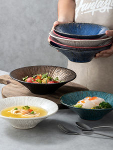 Bát Ăn Trưa Sáng Tạo Bằng Gốm Sứ Cỡ Lớn Bát Ăn Cơm Bát Ăn Mì Bát Ăn Súp Bát Ăn Salad Phong Cách Bắc Âu Bát Ăn Sáng Tạo