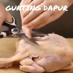 Gunting Dapur Serbaguna Multifungsi Potong Ikan Sayur Daging Buka Botol