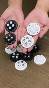 AUK 4pcs Caster Wheels 360° Rotation Self Adhesive Universal Pulley for Small Furniture Storage Bins