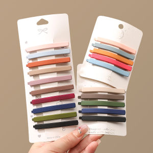 5 cái trơn mới màu phun sơn kẹp tóc ngọt ngào kẹp tóc barrettes Kẹp xước cho phụ kiện tóc nữ phụ nữ