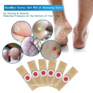 CORN PLASTER REMOVER 6Pcs Plaster ketuat kaki Tangan dan seluruh badan Buang kutil ketuat tahi lalat kulit mati mata ikan