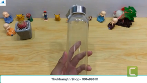 Combo 3 chai nước thủy tinh có dây xách tiện lợi