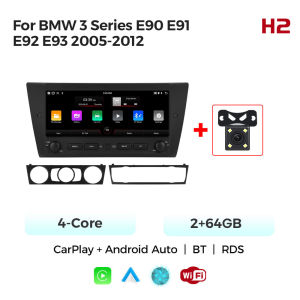 10.26 Inch Car Stereo BT Wireless CarPlay WIFI GPS SWC FM RDS Car Multimedia Player For BMW 3 Series E90 E91 E92 E93 2005-2012