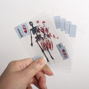 Multi-Purpose Body Transparent Playing Cards The Body Deck Cards Reusable Body Transparent Playing Cards for Card Collectors  ﻿