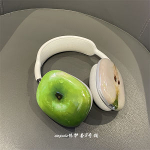 Korean Ins Niche Style Green Apple for Airpodsmax Horizontal Head Beam Head-Mounted Earphone Case Protective Case