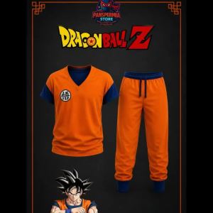 Dragon Ball | Dragon Ball Son Goku Cosplay 3D Bộ Áo Phông Và Quần Quá Khổ Nhanh Khô Thể Thao Thông Thường Co-ords Dành Cho Nam Và Nữ