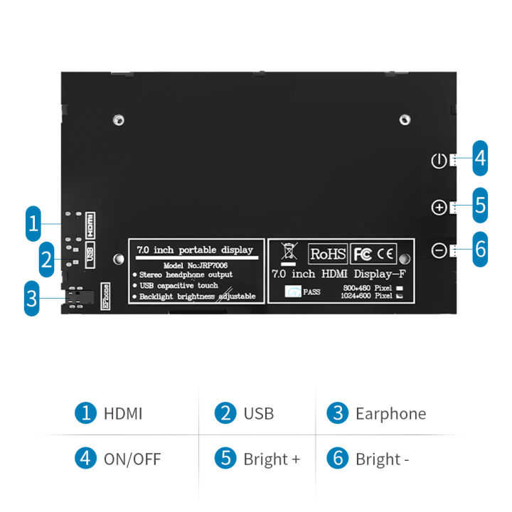 7%20Inch%20LCD%20IPS%20Display%20HDMI-compatible%20Touch%20Screen%20With%20Case%201024x600%20Resolution%20%20for%20Raspberry%20Pi%203%20Pi4%20PC%20Portable%20Monitor%20-%20Image%203