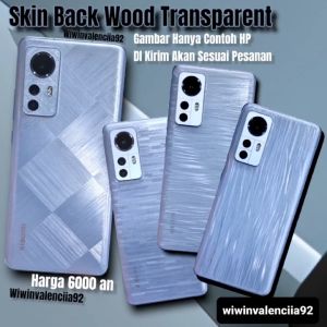 Back Skin WOOD Born 3D Vivo V40 Lite V40e V40Pro V30 V30e V30Pro V29 V29e V27 V27e V25 V25e V23 V23e V21 V20SE V19 V17Pro Garskin Stiker Motif Kayu Anyaman Anti gores jamur Belakang Transparan Garis Horizontal Case Full Cover Pelindung 5G 4G Pro