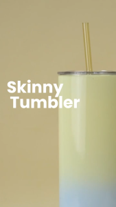Pero Skinny Tumbler Stainless Steel 887ml With Glass Straw