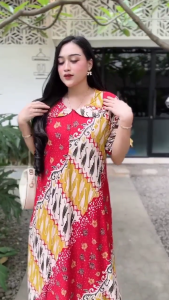 (BISA COD) HOME DRESS Baju Daster Wanita Kekinian Lengan Pendek Terbaru Busui Resleting Depan Rayon Premium