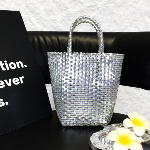 New Simple Pure Color Handcrafted Beach Bag Womens Crossbody Bag Casual Style Daily Use Open Top Design Versatile Shoulder Bag