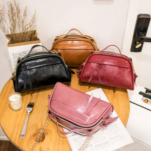 Tas Selempang Wanita Sling Bag Top Handle Kulit PU Import Fashion Cewek Korea Style BISA COD T167 - Tas Wanita Import dengan Desain Korea, Bahan Kulit PU, Model Sling Bag, Tersedia Layanan COD (EXPORT)