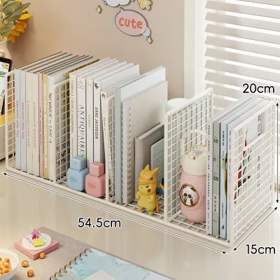 WUBUWEI | Kệ Sắp Xếp Sách Giá Để Bàn Chia Ngăn Kim Loại
